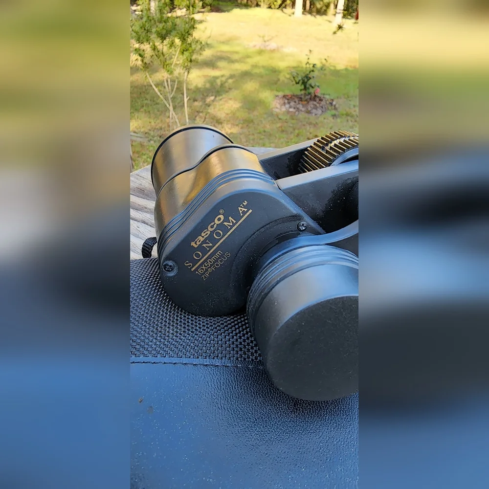 Black Binoculars with Carry Case - Classic Outdoor Optics
